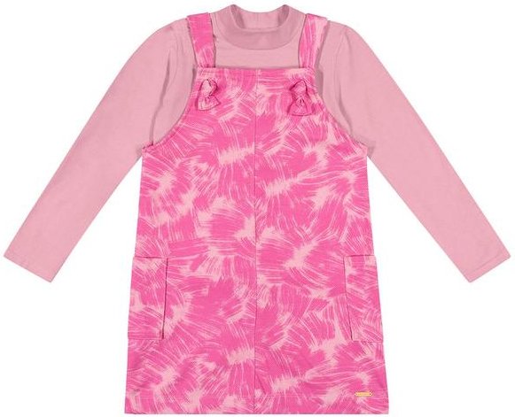 Imagem principal Conjunto Menina com Vestido Rosa Colorittá Colorittá