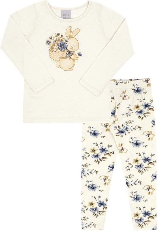 Imagem principal Conjunto Primeiros Passos Menina Meia Malha Bege Pulla Bulla Pulla Bulla