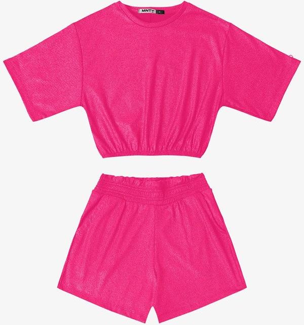 Imagem principal Conjunto Blusa com Shorts Feminino Rosa MINTY MINTY