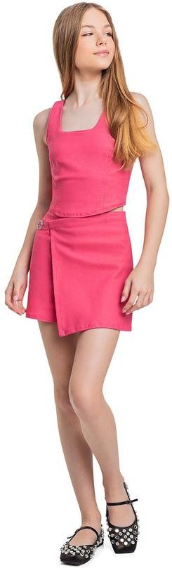 Imagem principal Conjunto com Top e Short-Saia Juvenil Rosa Gloss Gloss
