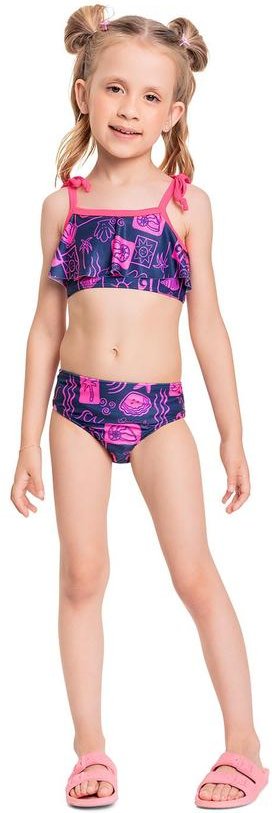 Imagem principal Biquíni Infantil Estampado Fps +50 Azul Quimby Quimby