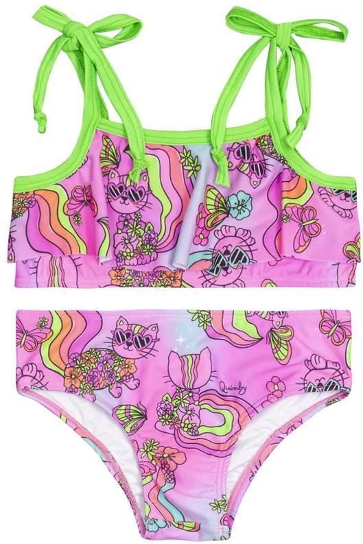 Imagem principal Biquíni Infantil Estampado Fps +50 Roxo Quimby Quimby