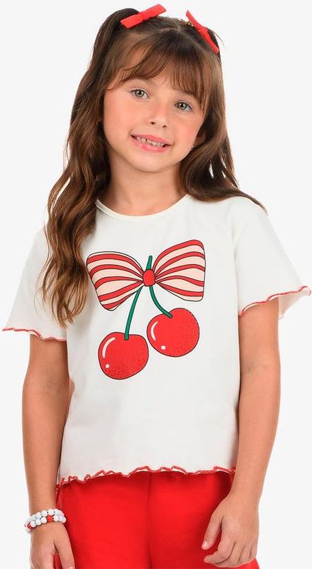 Imagem principal Blusa Feminina Cotton Bege Rovi Kids Rovi Kids