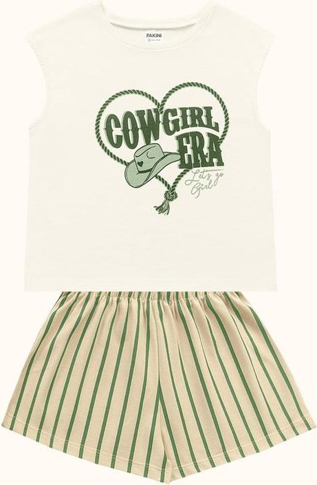 Imagem principal Cj.Blusa/Short Verde Fakini Kids Fakini Kids