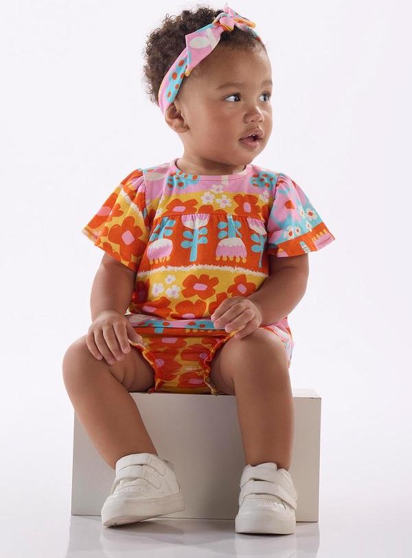 Imagem principal Conjunto 3 Peças para Bebê Menina Três e Já Azul Três e Já