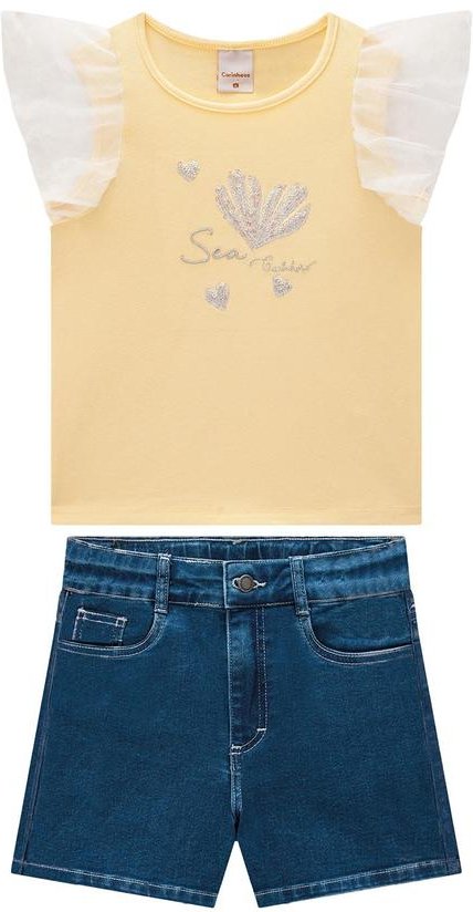 Imagem principal Conjunto Amarelo Claro Comfort Sea Menina Carinhoso Carinhoso