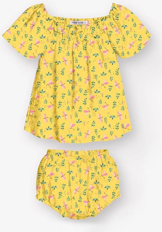 Imagem principal Conjunto Bata com Calcinha Feminino Amarelo Trick Nick Trick Nick