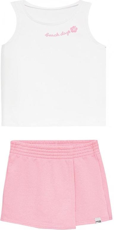 Imagem principal Conjunto Beach Days em Moletinho Branco Malwee Kids Malwee Kids
