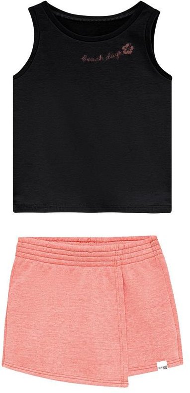 Imagem principal Conjunto Beach Days em Moletinho Preto Malwee Kids Malwee Kids