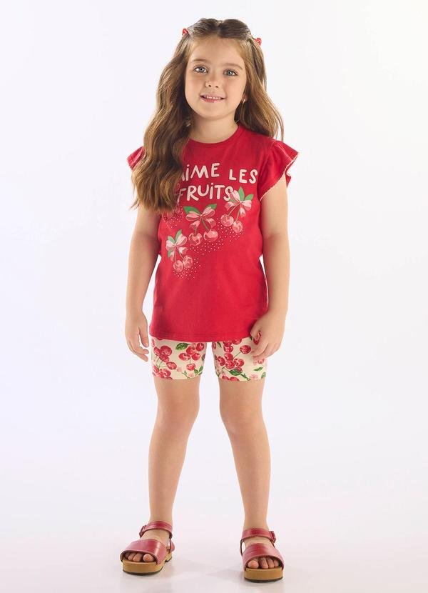 Imagem principal Conjunto Blusa Ciclista Up Baby Vermelho Up Baby