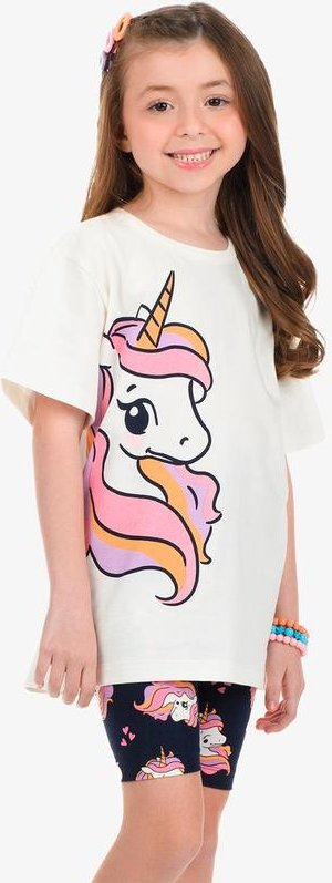 Imagem principal Conjunto Blusa com Ciclista Feminino Bege Rovi Kids Rovi Kids