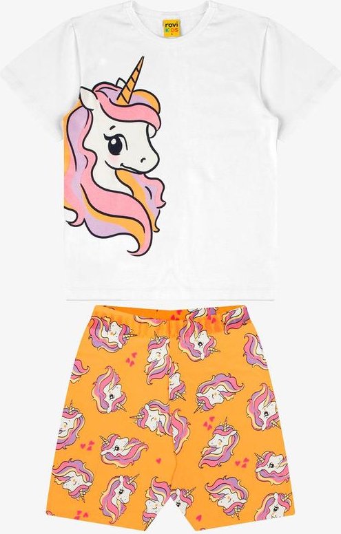 Imagem principal Conjunto Blusa com Ciclista Feminino Branco Rovi Kids Rovi Kids