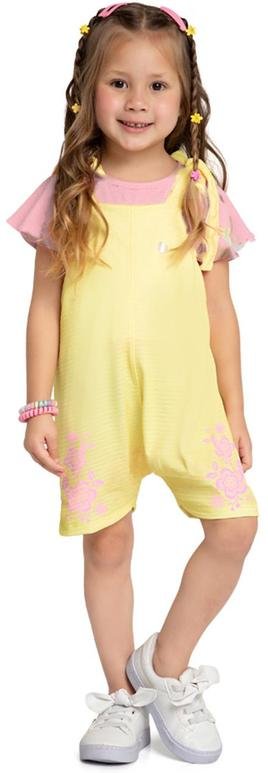 Imagem principal Conjunto Blusa e Jardineira Cotton Bee Amarelo Marlan Marlan
