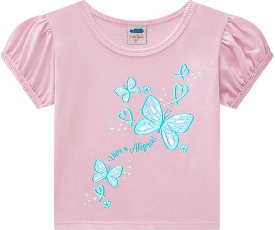 Conjunto Blusa e Saia em Cotton Margaridas Azul