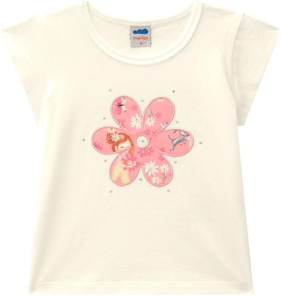 Conjunto Blusa e Saia Newtech Meu Jardim Bege