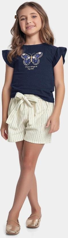 Imagem principal Conjunto Blusa e Short Azul Fakini Kids Fakini Kids