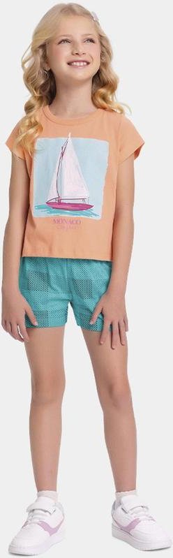 Imagem principal Conjunto Blusa e Short Laranja Fakini Kids Fakini Kids