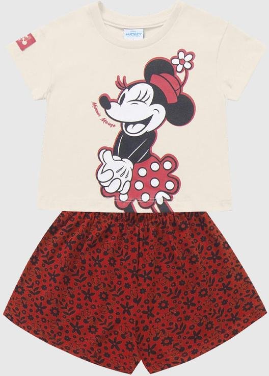 Imagem principal Conjunto Blusa e Short Minnie Bege Fakini Kids Fakini Kids