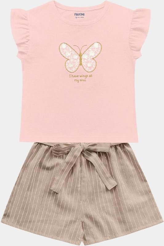 Imagem principal Conjunto Blusa e Short Rosa Fakini Kids Fakini Kids