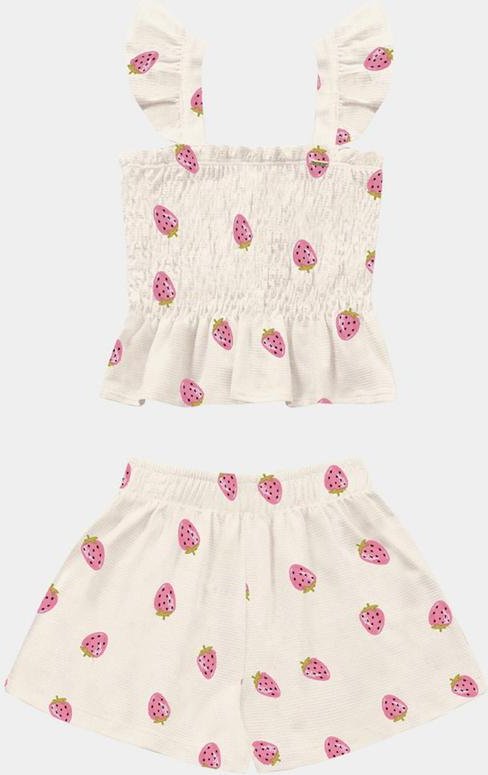 Imagem principal Conjunto Blusa e Short Vermelho Fakini Kids Fakini Kids