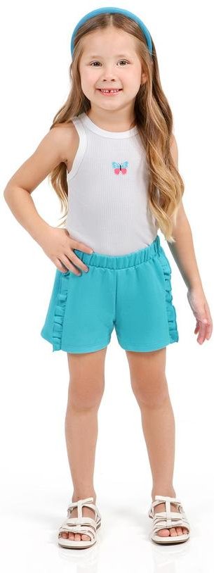 Conjunto Blusa e Shorts Azul