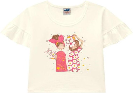 Imagem principal Conjunto Blusa e Shorts em Molecotton Jeans Bege Marlan Marlan