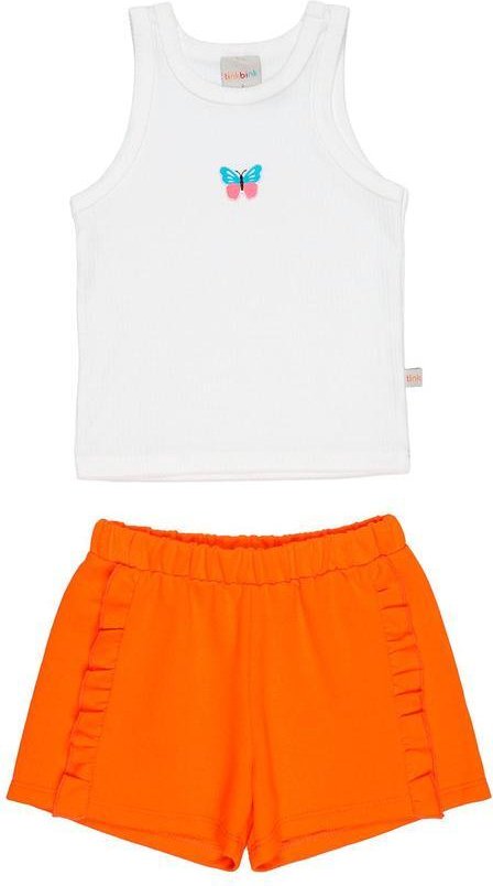Conjunto Blusa e Shorts Laranja