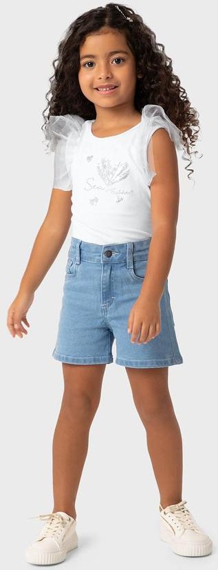 Imagem principal Conjunto Branco Comfort Sea com Tule Menina Carinhoso Carinhoso