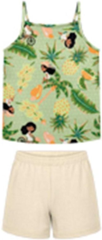 Conjunto com Shorts e Blusa de Alças Verde