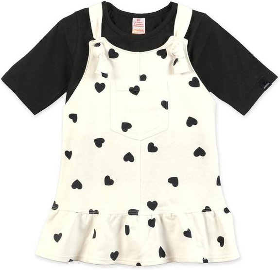 Imagem principal Conjunto Curto Coração Infantil Preto Marisol Marisol