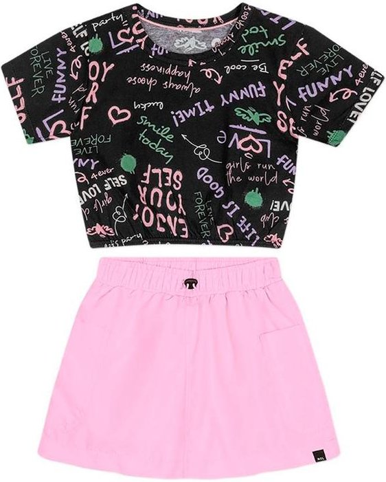 Conjunto Curto Infantil Preto