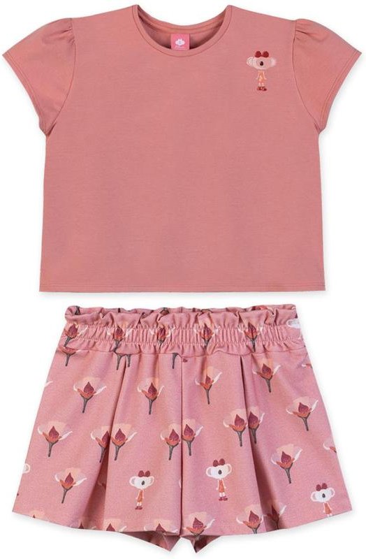 Imagem principal Conjunto Curto Infantil Rosa Lilica Ripilica Lilica Ripilica