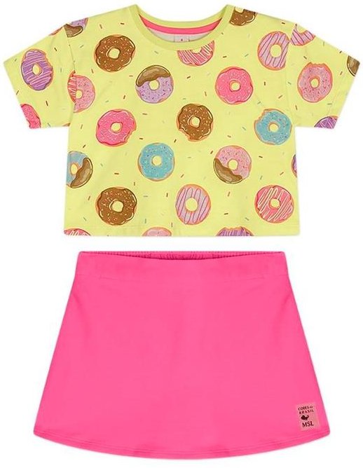 Imagem principal Conjunto Curto Moletom Infantil Verde Marisol Marisol