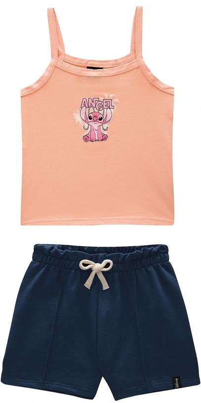 Imagem principal Conjunto em Moletinho Angel® Coral Malwee Kids Malwee Kids