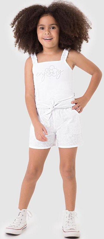 Imagem principal Conjunto Enjoy em Strass Branco Malwee Kids Malwee Kids