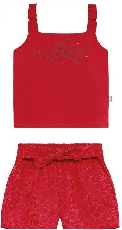 Imagem principal Conjunto Enjoy em Strass Vermelho Malwee Kids Malwee Kids