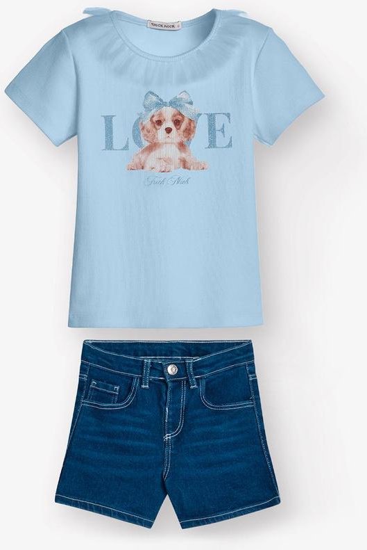 Imagem principal Conjunto Feminino Blusa com Shorts Azul Trick Nick Trick Nick