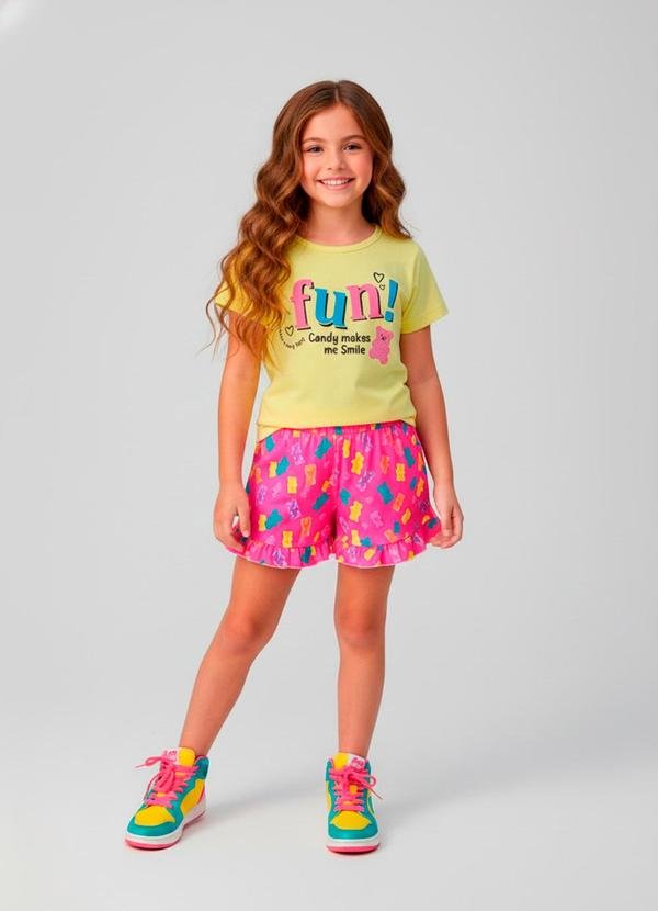 Imagem principal Conjunto Feminino Fun Urso Amarelo Laluna Laluna