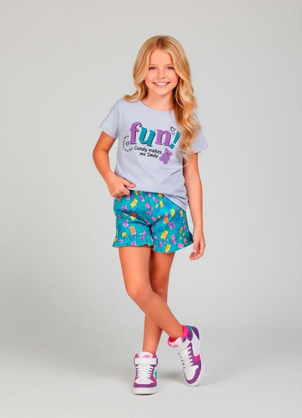 Imagem principal Conjunto Feminino Fun Urso Branco Laluna Laluna