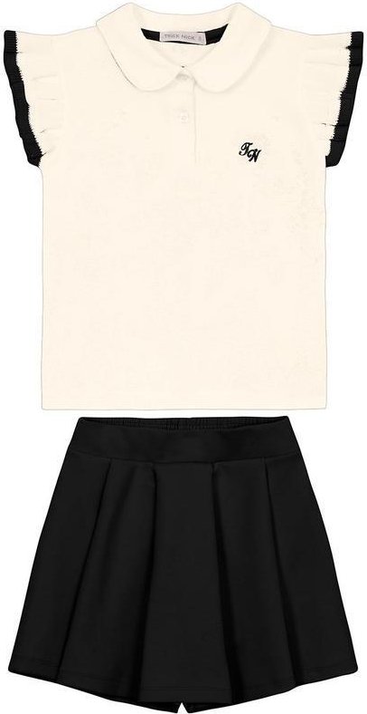 Imagem principal Conjunto Feminino Polo com Shorts Saia Preto Trick Nick Trick Nick