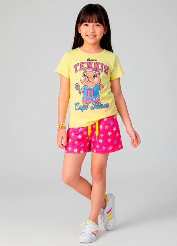 Imagem principal Conjunto Feminino Tennis Capi Team Amarelo Laluna Laluna