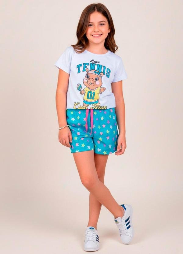 Imagem principal Conjunto Feminino Tennis Capi Team Branco Laluna Laluna