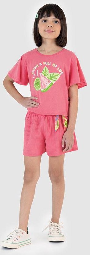 Imagem principal Conjunto Fresh & Full Of Life Rosa Malwee Kids Malwee Kids
