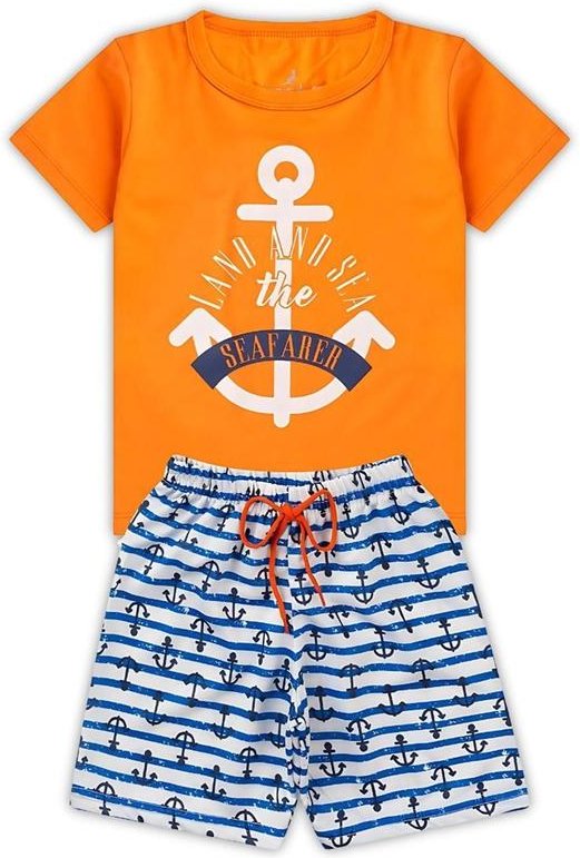 Conjunto Inf Menino Seafarer Kangulu Laranja