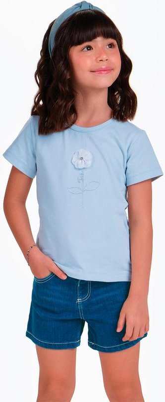 Imagem principal Conjunto Infantil Blusa com Shorts Azul Trick Nick Trick Nick