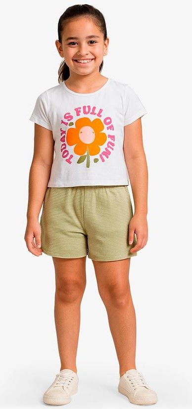 Imagem principal Conjunto Infantil Blusa com Shorts Branco Select Select
