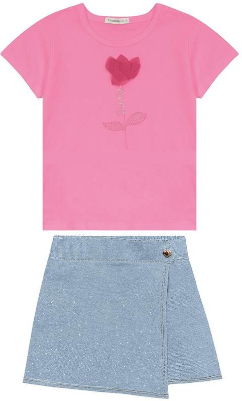 Imagem principal Conjunto Infantil Blusa com Shorts Saia Rosa Trick Nick Trick Nick