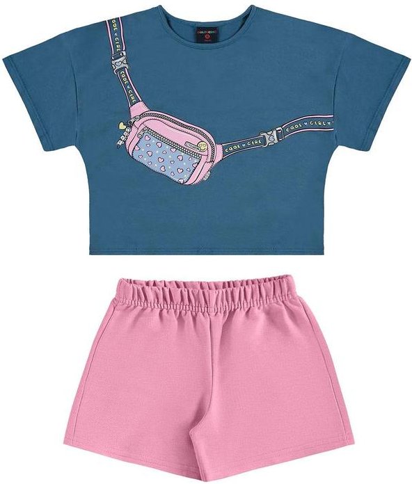 Imagem principal Conjunto Infantil Blusa e Shorts Azul GULOSEIMA GULOSEIMA