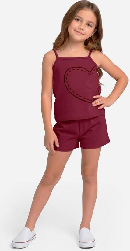 Imagem principal Conjunto Infantil Blusa e Shorts Vermelho Select Select