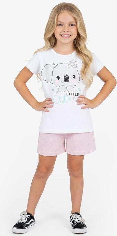 Imagem principal Conjunto Infantil Curto Verão Menina Branco Select Select